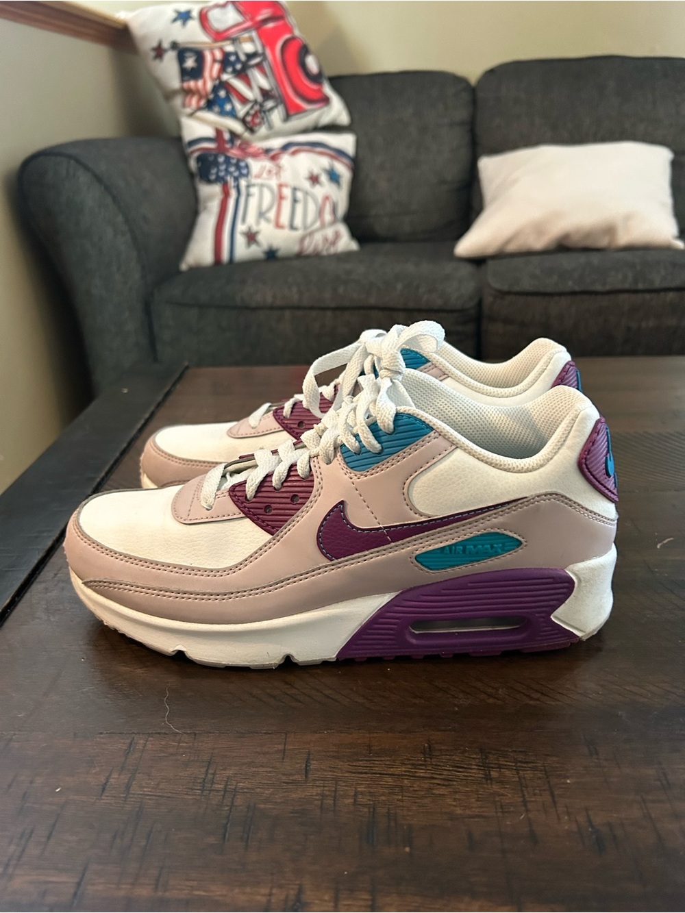 Nike Women’s Air Max Sneakers in Pink, Purple & Teal